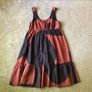 Anthropologie silk babydoll style dress size 4